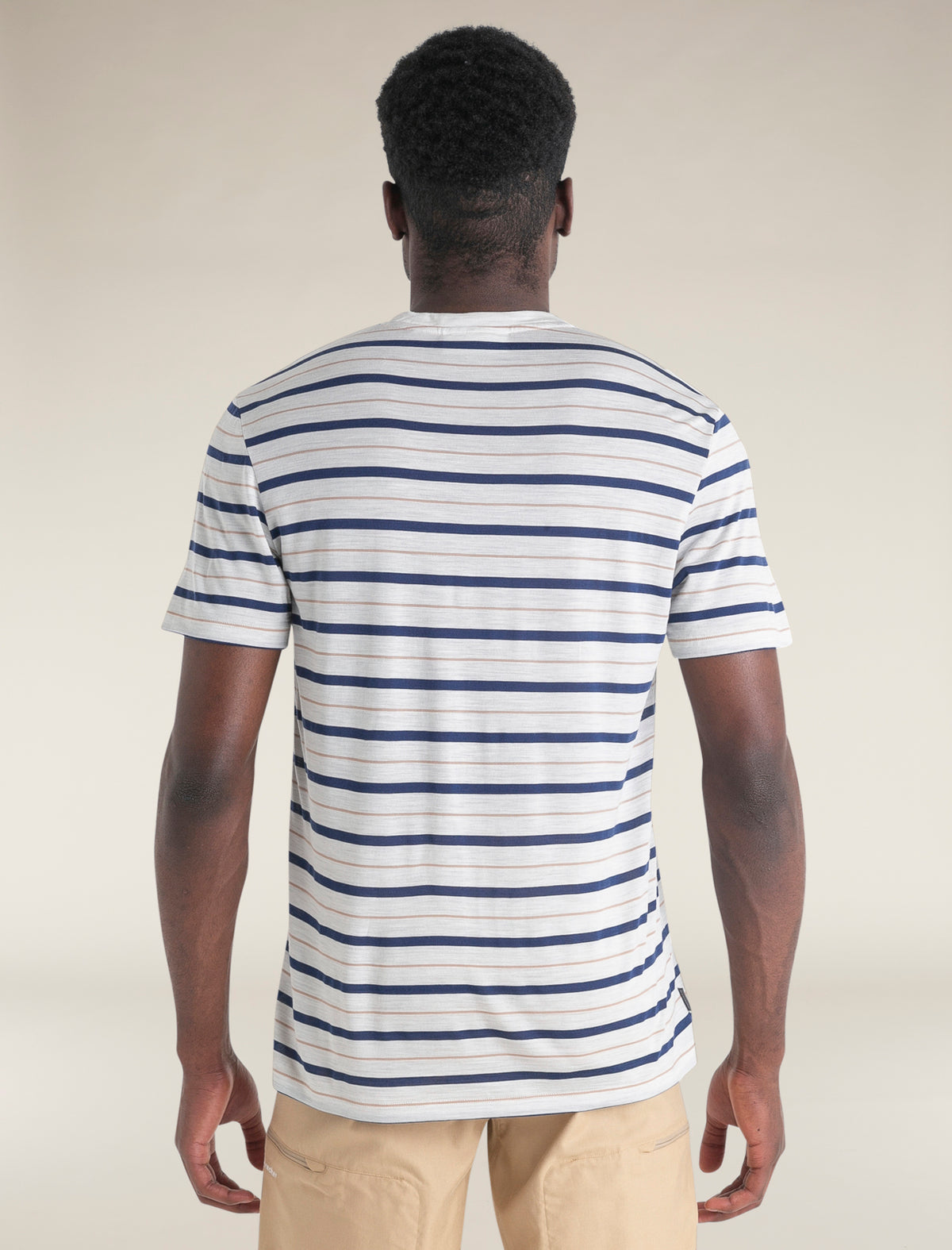 T-shirt rayé Wave Stripe en mélange de mérinos Men's  - 2