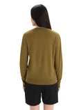 Women's Merino Wilcox Long Sleeve V Neck Sweater Algae - 2