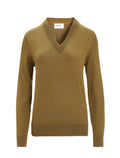 Women's Merino Wilcox Long Sleeve V Neck Sweater Algae - 6