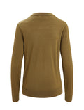 Women's Merino Wilcox Long Sleeve V Neck Sweater Algae - 7