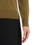 Women's Merino Wilcox Long Sleeve V Neck Sweater Algae - 5