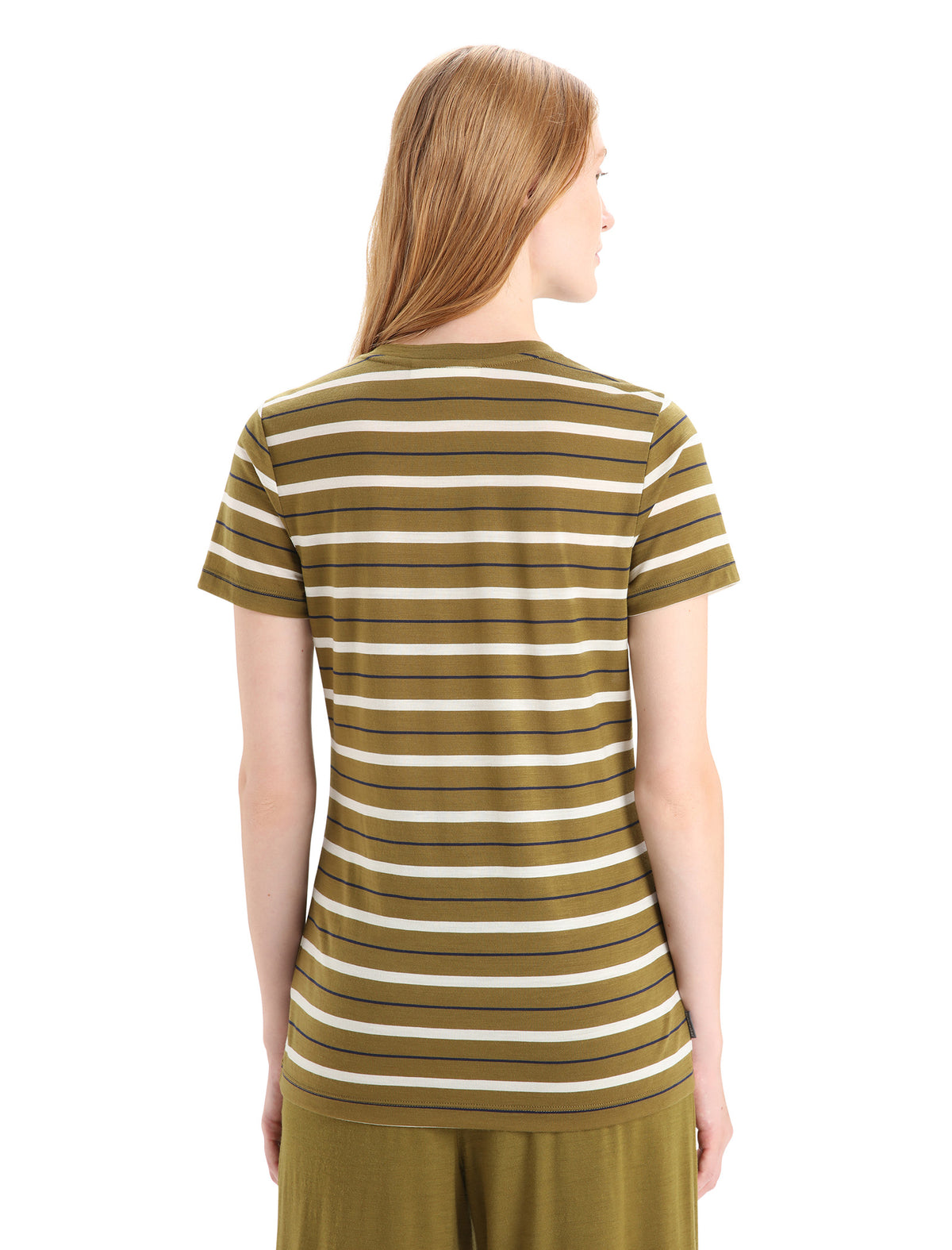 T-shirt in misto di lana merino Wave Stripe Donna  - 2