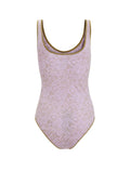 Women's Queens Tank Bodysuit Algae/Purple Haze - 6