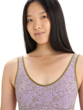 Women's Queens Tank Bodysuit Algae/Purple Haze - 4