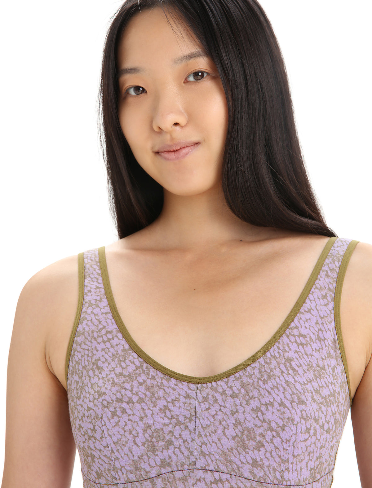 Women's Queens Tank Bodysuit Algae/Purple Haze - 4