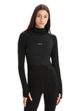 Women's ZoneKnit™ Merino Insulated Long Sleeve Thermal Hoodie Black - 1