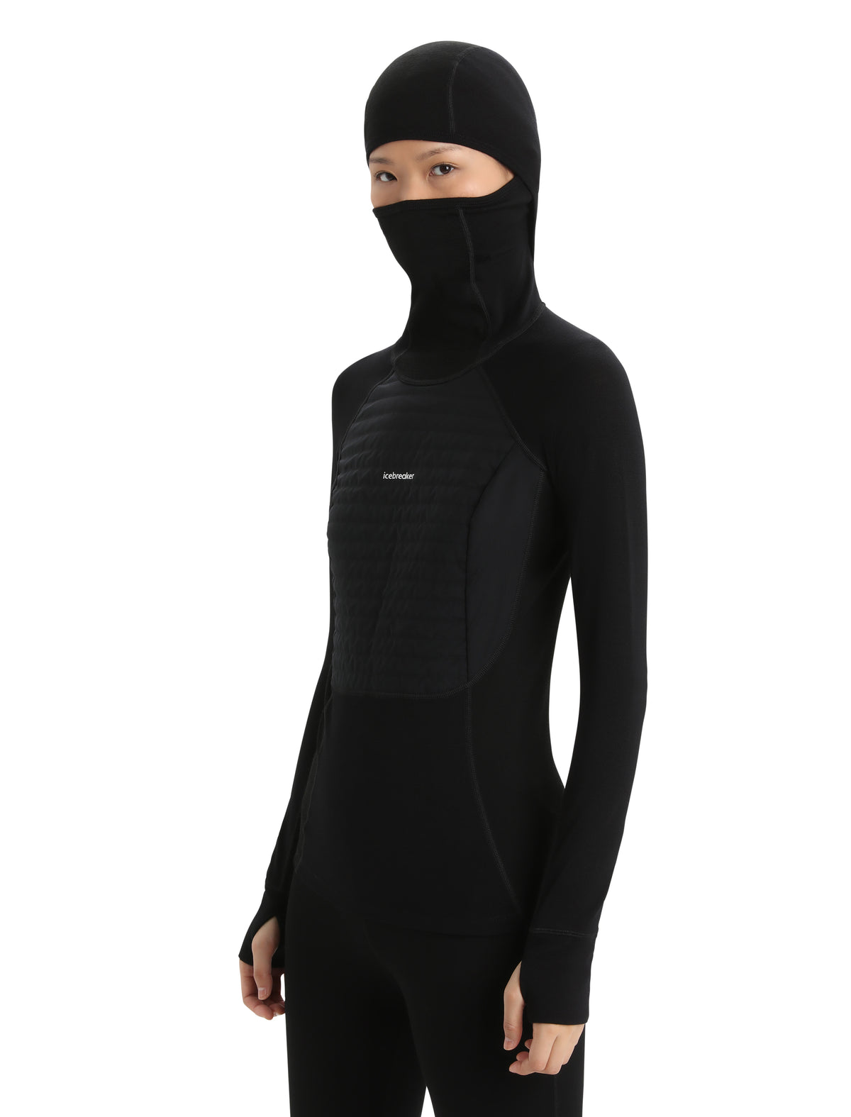 Women's ZoneKnit™ Merino Insulated Long Sleeve Thermal Hoodie Black - 10