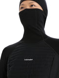 Women's ZoneKnit™ Merino Insulated Long Sleeve Thermal Hoodie Black - 16