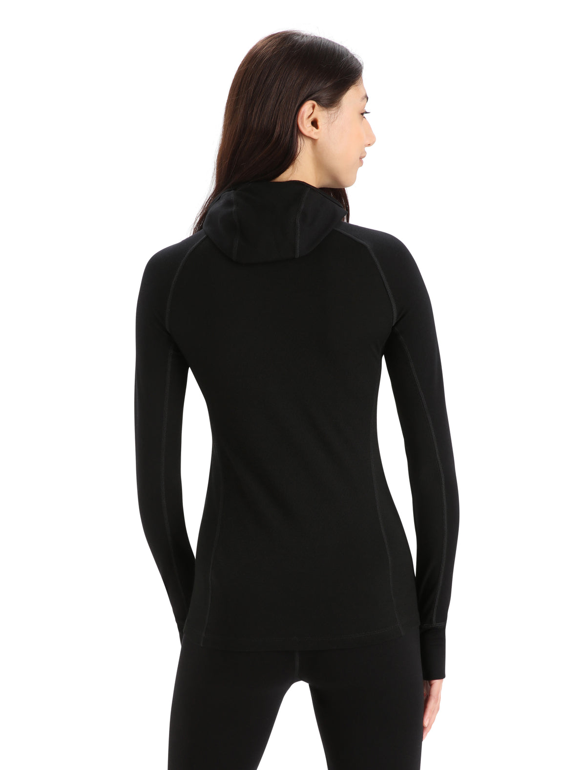 Women's ZoneKnit™ Merino Insulated Long Sleeve Thermal Hoodie Black - 2