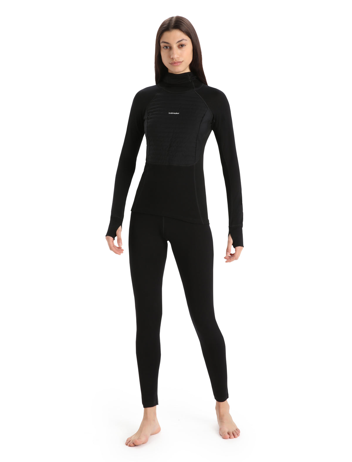 Women's ZoneKnit™ Merino Insulated Long Sleeve Thermal Hoodie Black - 3