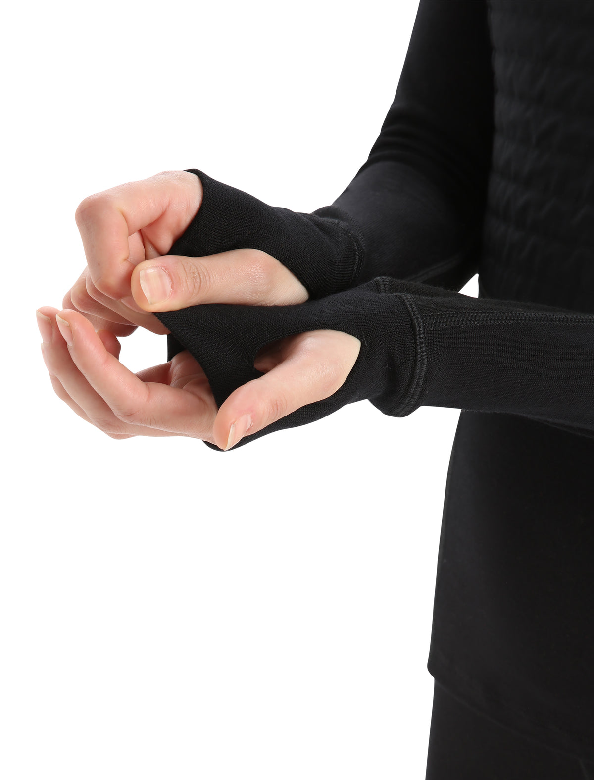 Women's ZoneKnit™ Merino Insulated Long Sleeve Thermal Hoodie Black - 5