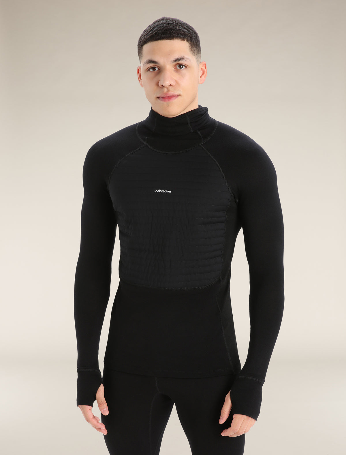 Men's ZoneKnit™ Merino Insulated Long Sleeve Thermal Hoodie Black - 1