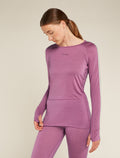 Women's 125 ZoneKnit™ Long Sleeve Crew Thermal Top Deco/Ashen - 1