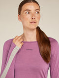 Women's 125 ZoneKnit™ Long Sleeve Crew Thermal Top Deco/Ashen - 6