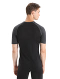 Men's 125 ZoneKnit™ Short Sleeve Crew Thermal Top Jet Heather/Black - 2