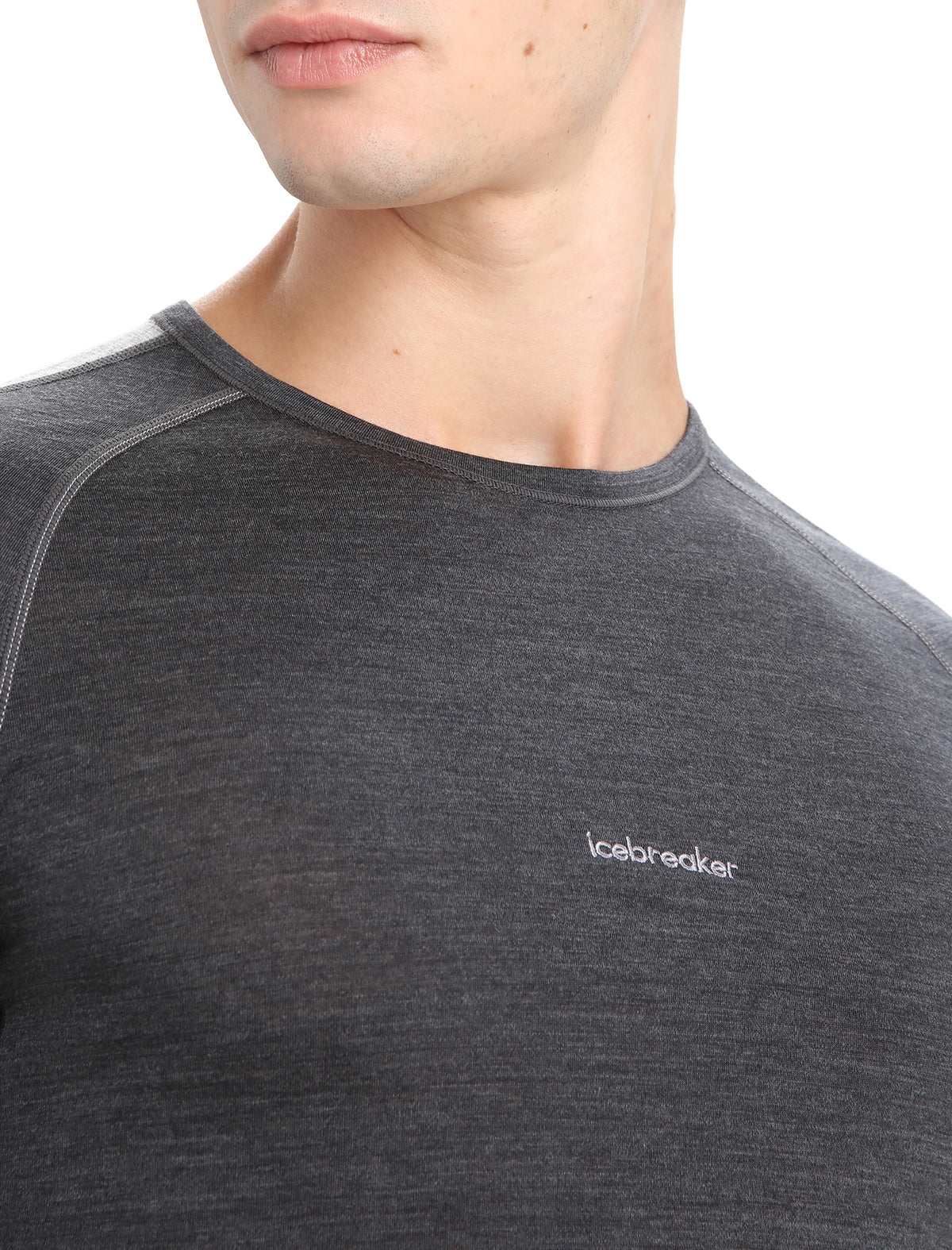 Men's 125 ZoneKnit™ Short Sleeve Crew Thermal Top Jet Heather/Black - 4