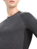 Men's 125 ZoneKnit™ Short Sleeve Crew Thermal Top Jet Heather/Black - 5