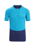 Men's 125 ZoneKnit™ Short Sleeve Crew Thermal Top Geo Blue/Royal Navy - 8