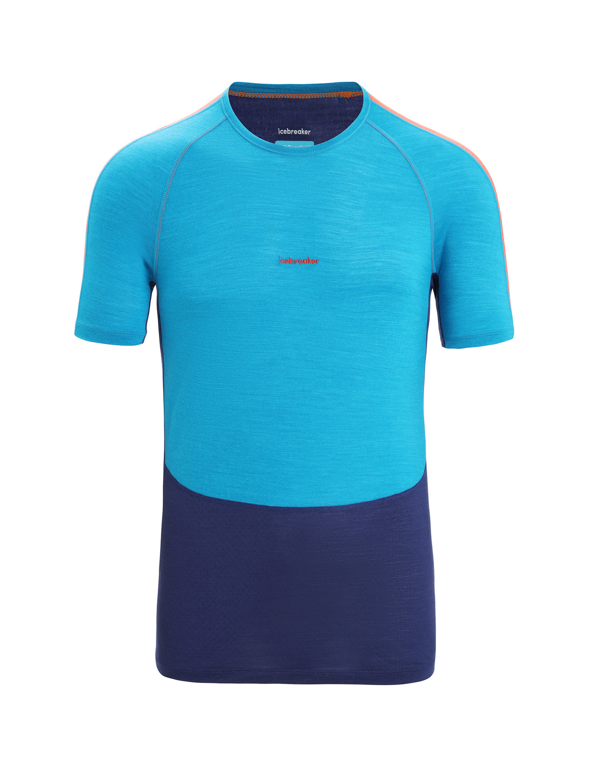 Men's 125 ZoneKnit™ Short Sleeve Crew Thermal Top Geo Blue/Royal Navy - 7