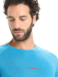 Men's 125 ZoneKnit™ Short Sleeve Crew Thermal Top Geo Blue/Royal Navy - 5