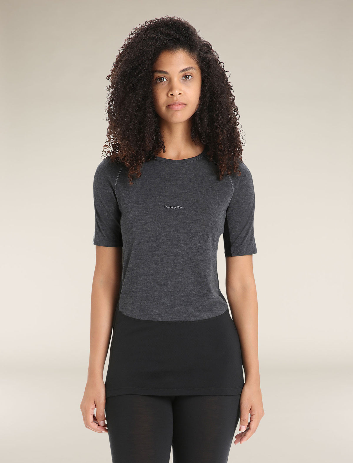 Maglia termica a girocollo con maniche corte in misto di lana merino 125 ZoneKnit™ Donna  - 1