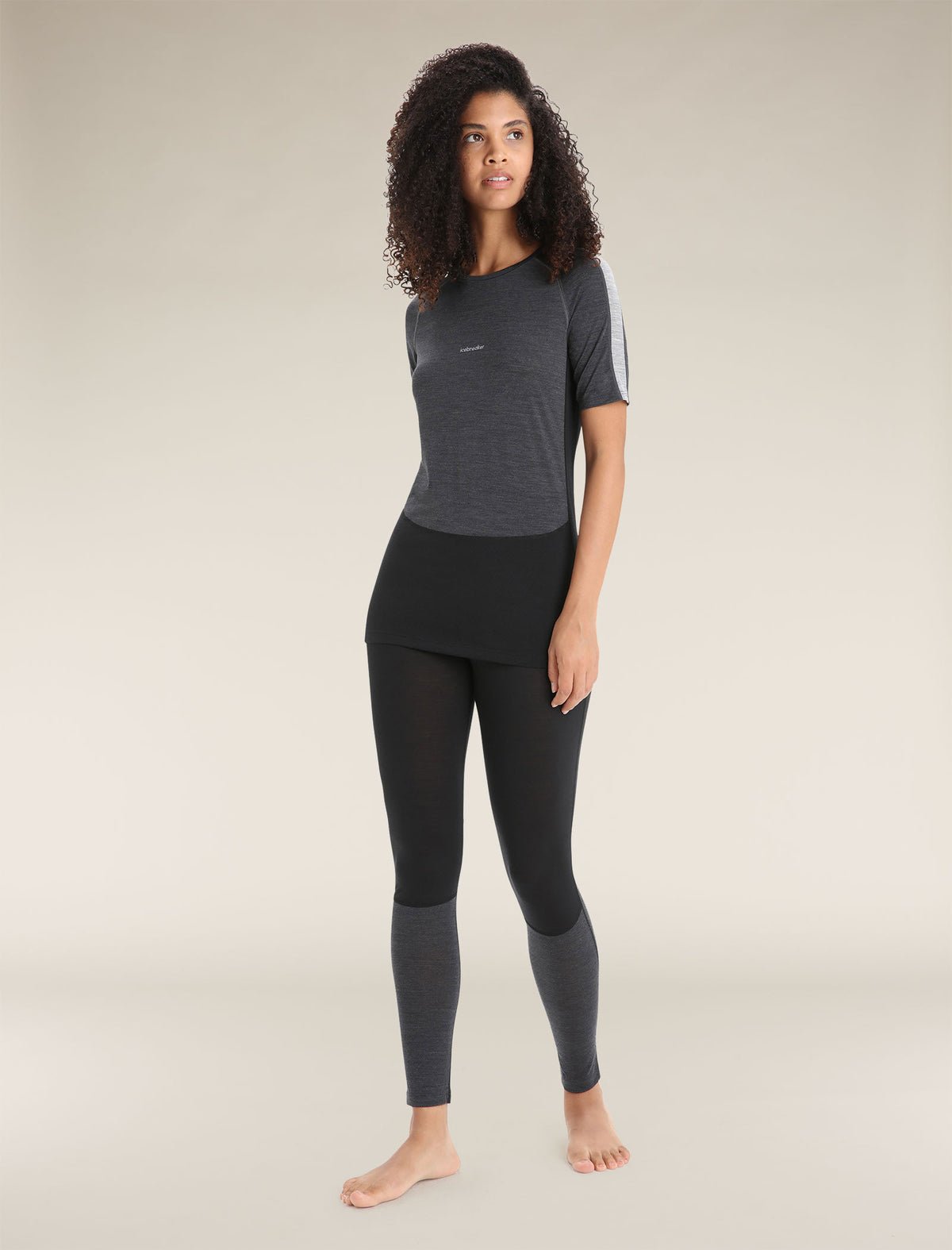 Maglia termica a girocollo con maniche corte in misto di lana merino 125 ZoneKnit™ Donna  - 3