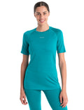 Maglia termica a girocollo con maniche corte in misto di lana merino 125 ZoneKnit™ Donna  - 1