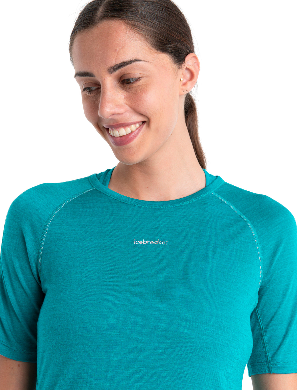 Maglia termica a girocollo con maniche corte in misto di lana merino 125 ZoneKnit™ Donna  - 4