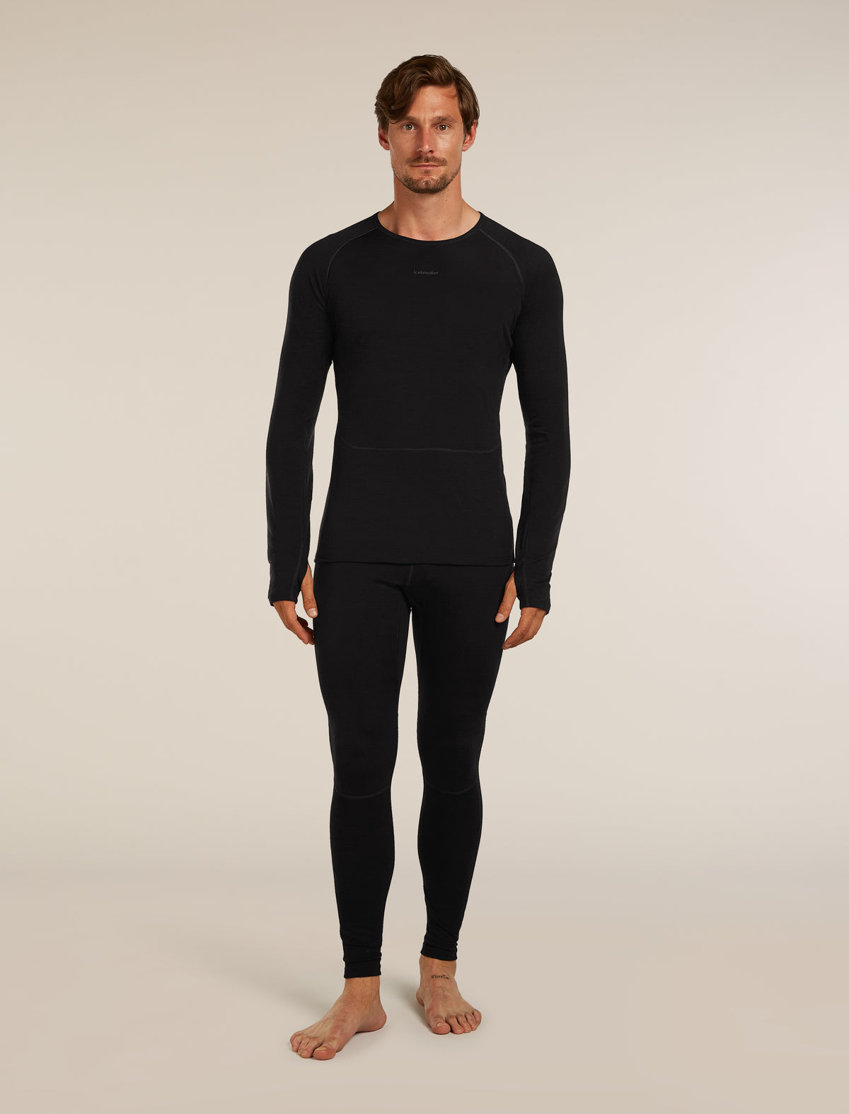 Men's 200 Thermal Leggings Black - 3