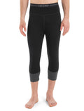 Men's Merino 260 ZoneKnit™ 3/4 Thermal Leggings Black/Jet Heather - 1