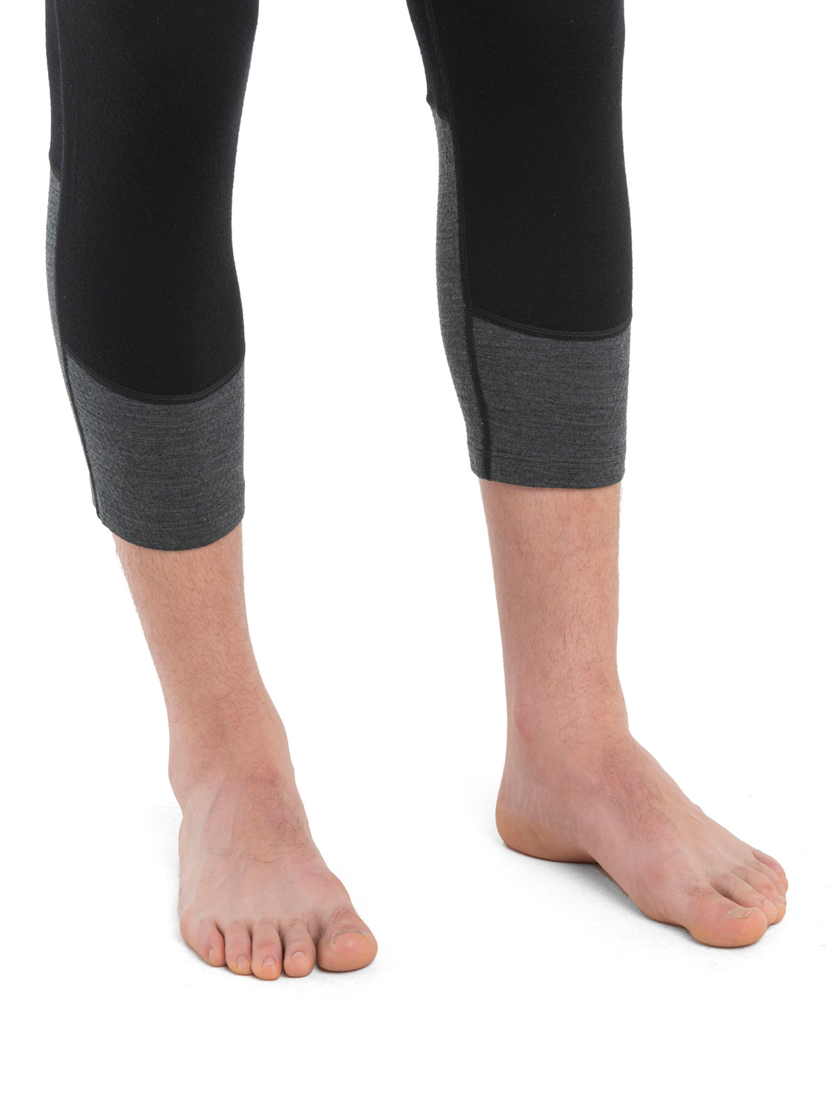 Men's Merino 260 ZoneKnit™ 3/4 Thermal Leggings Black/Jet Heather - 4