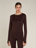 Women's 260 ZoneKnit™ Long Sleeve Crew Thermal Top Bittersweet/Cedar Wood - 1