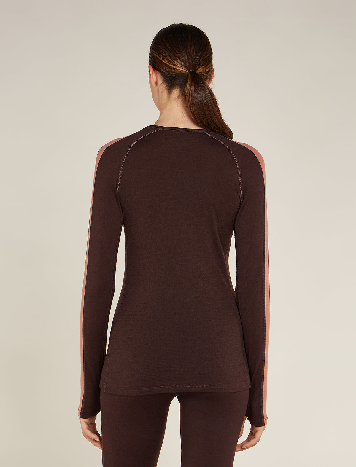 Women's 260 ZoneKnit™ Long Sleeve Crew Thermal Top Bittersweet/Cedar Wood - 2