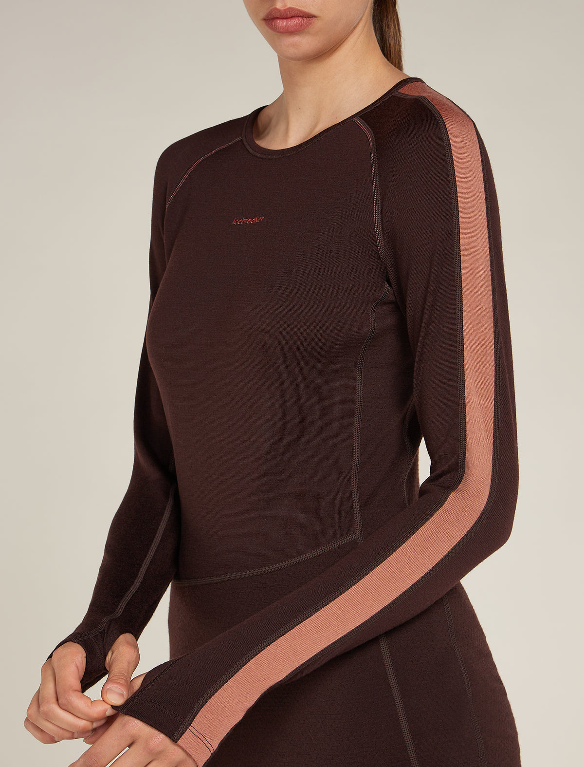 Women's 260 ZoneKnit™ Long Sleeve Crew Thermal Top Bittersweet/Cedar Wood - 7