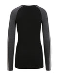 Dam 260 ZoneKnit™ långärmad T-shirt i merino med rund halsringning  - 10