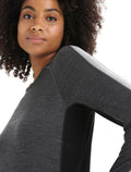 Dam 260 ZoneKnit™ långärmad T-shirt i merino med rund halsringning  - 7