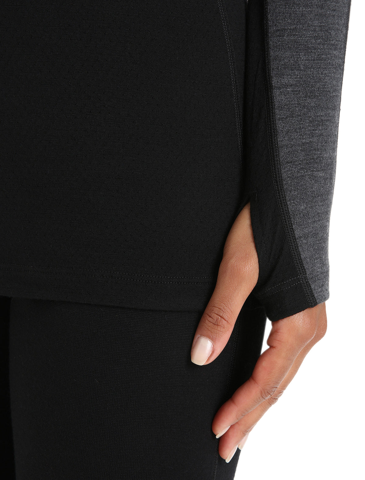 Dam 260 ZoneKnit™ långärmad T-shirt i merino med rund halsringning  - 7