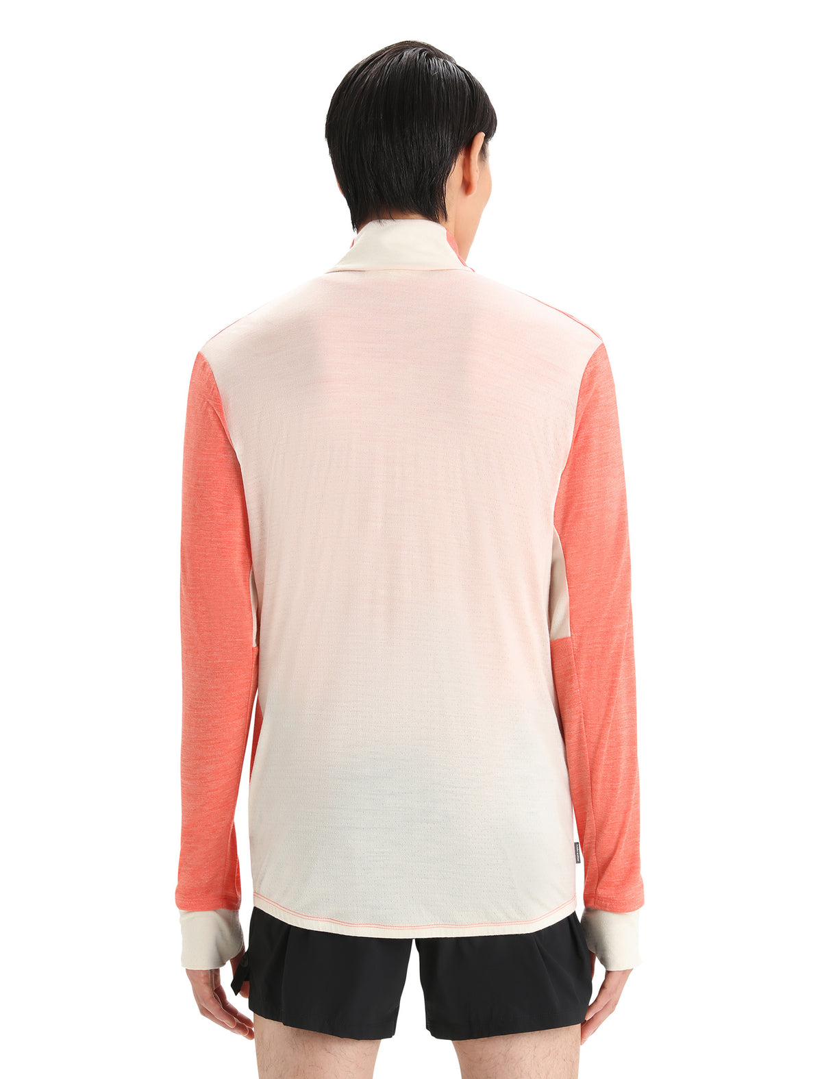 Men's ZoneKnit™ Merino Long Sleeve Zip Top Vibrant Earth Heather/Chalk - 10