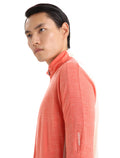 Men's ZoneKnit™ Merino Long Sleeve Zip Top Vibrant Earth Heather/Chalk - 15