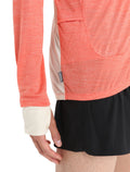 Men's ZoneKnit™ Merino Long Sleeve Zip Top Vibrant Earth Heather/Chalk - 16