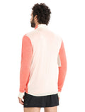 Men's ZoneKnit™ Merino Long Sleeve Zip Top Vibrant Earth Heather/Chalk - 3