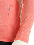 Men's ZoneKnit™ Merino Long Sleeve Zip Top Vibrant Earth Heather/Chalk - 8
