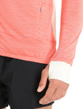 Men's ZoneKnit™ Merino Long Sleeve Zip Top Vibrant Earth Heather/Chalk - 9