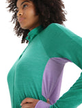 Women's ZoneKnit™ Merino Long Sleeve Zip Jacket Fresh/Purple Gaze - 8