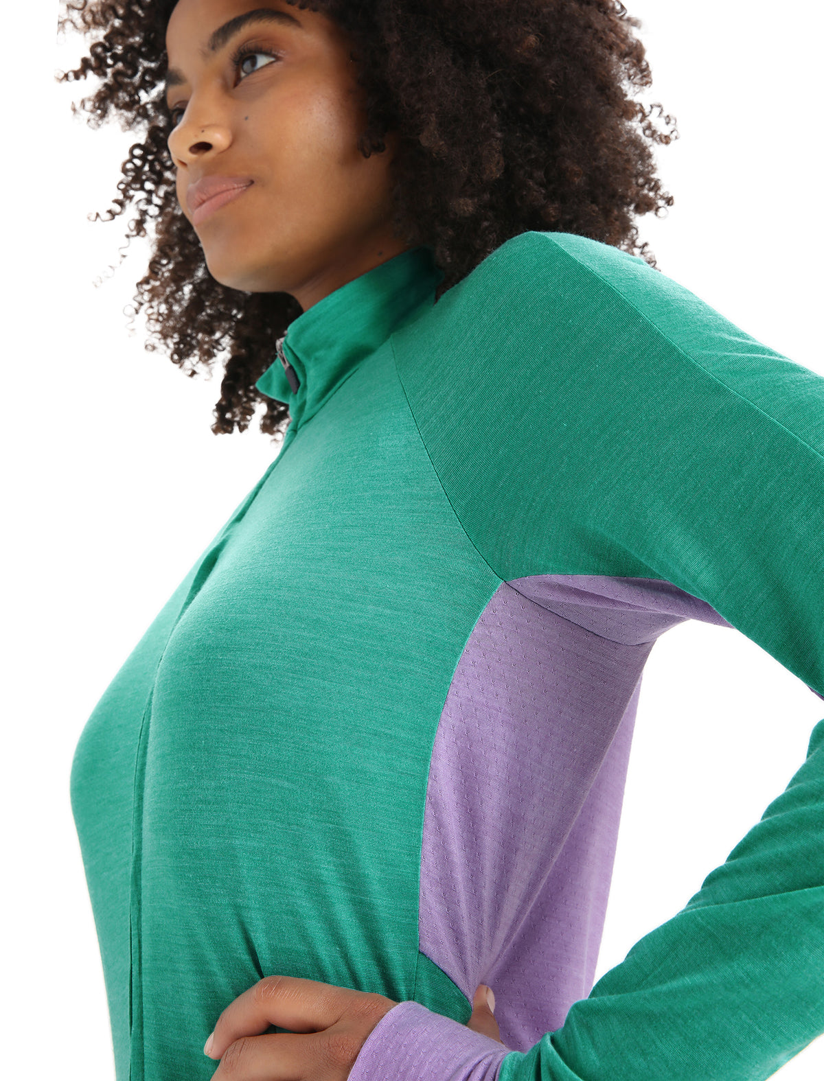 Women's ZoneKnit™ Merino Long Sleeve Zip Jacket Fresh/Purple Gaze - 7