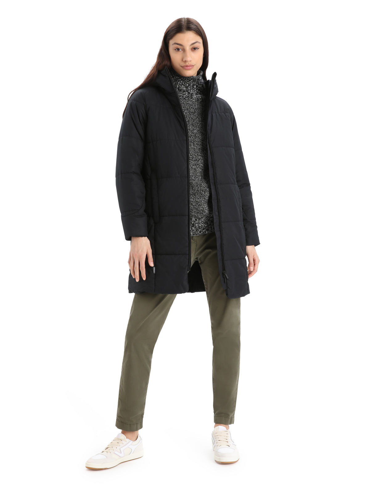 Women's MerinoLoft™ Collingwood II 3Q Hooded Jacket Black - 3