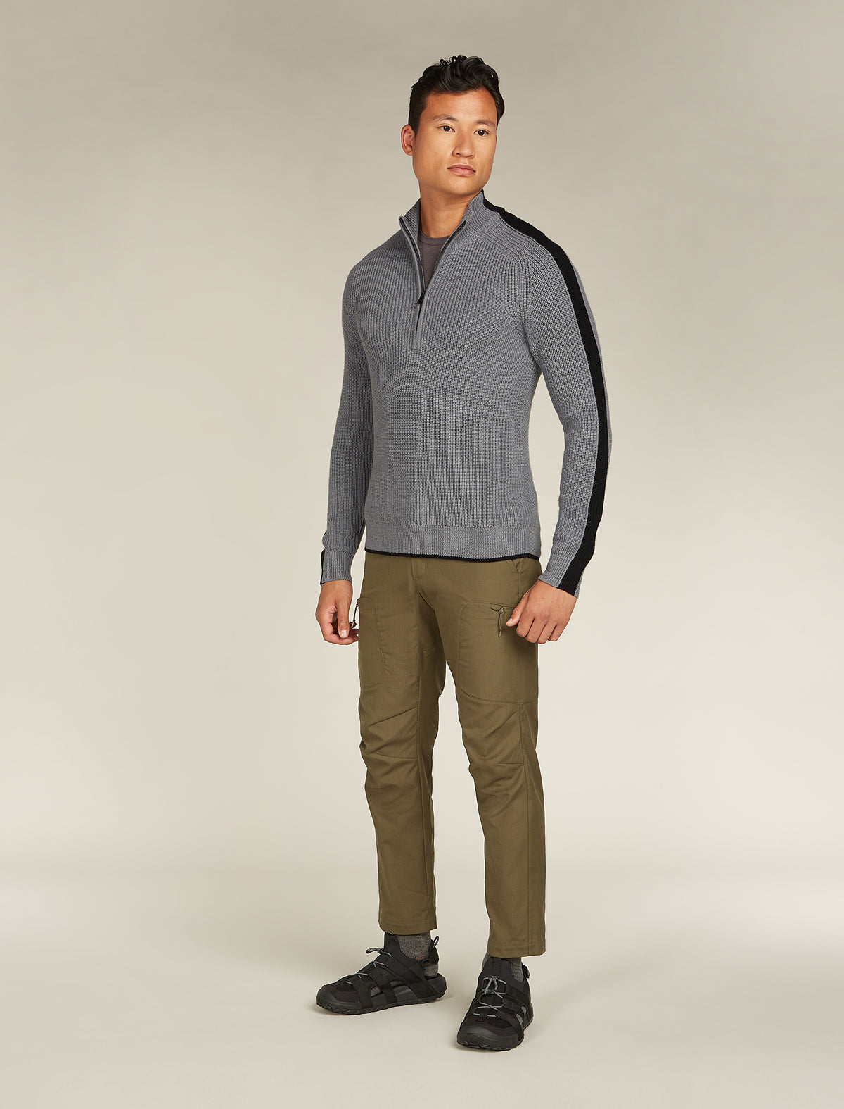Merino Lodge Half-Zip-Pullover Herren  - 3