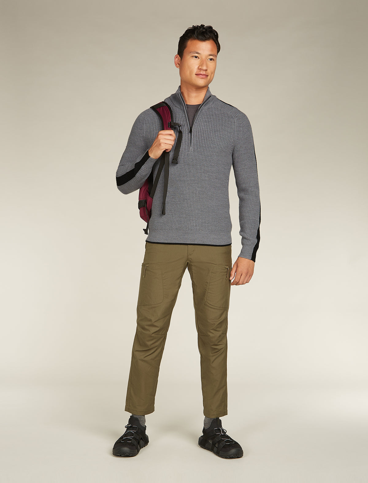 Merino Lodge Half-Zip-Pullover Herren  - 4