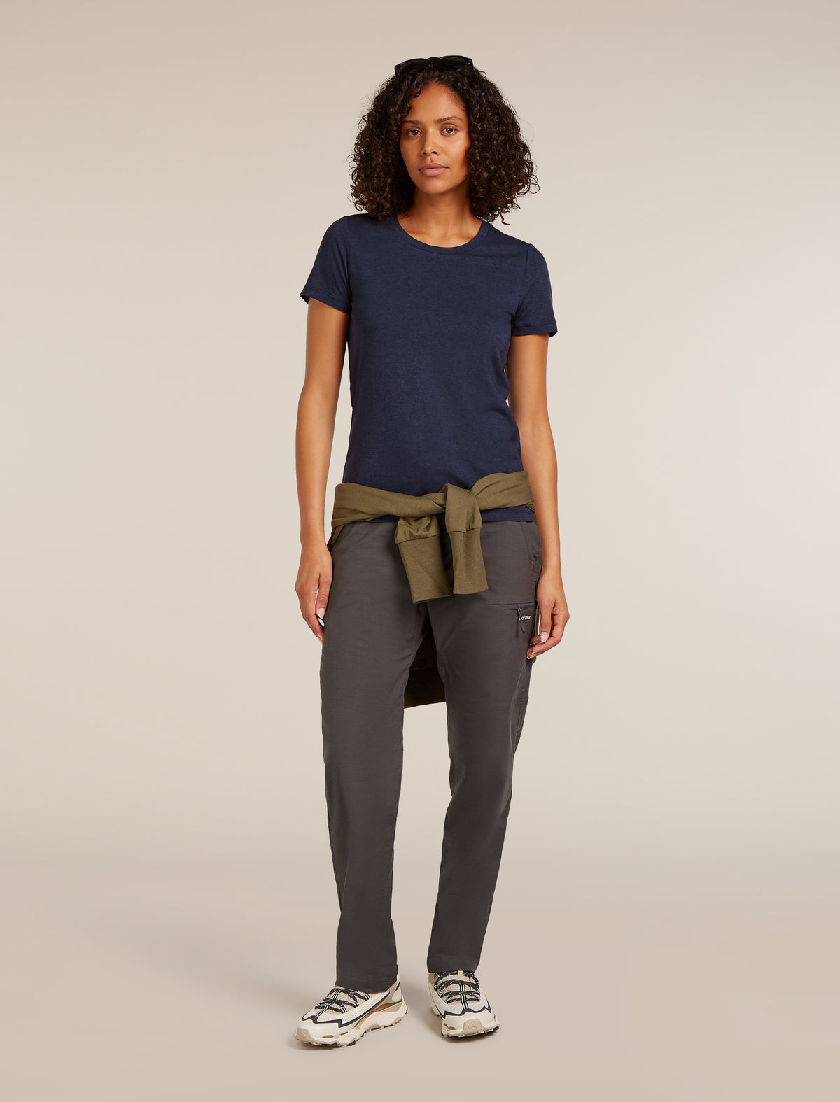 T-shirt in misto di lana merino Central Classic Donna  - 4