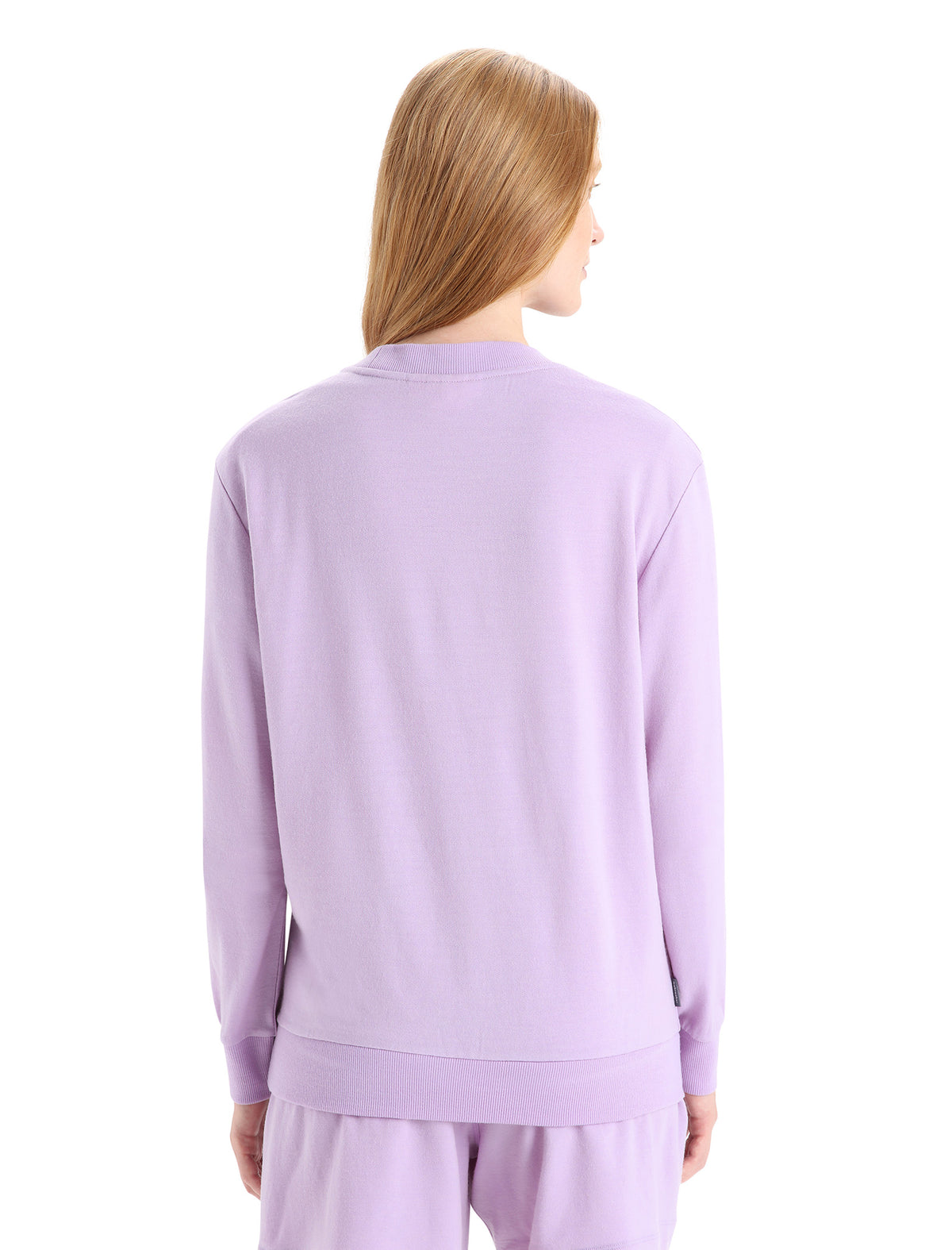 Women's Merino Crush Long Sleeve Sweatshirt Purple Gaze - 2